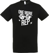 One More Rep - Taille L - T-shirt - T-shirt de gym - Chemise de sport - Chemise de sport pour hommes - Chemise de sport pour femmes - Unisexe - Vêtements de Sport - Objectifs d'entraînement - Entraînement - Fitness - Entraînement
