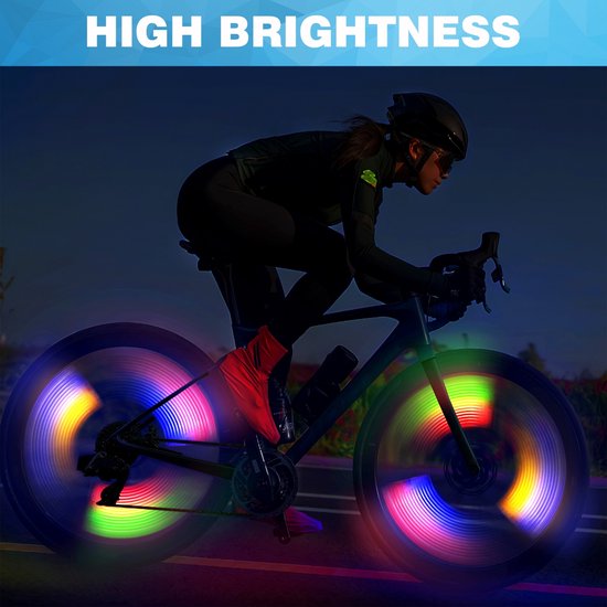 Feux De Roue De Vélo, Led Pour Roue De Vélo, Lumière De Roue De Vélo