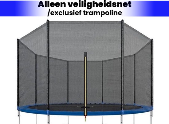 Viking Sports - Veiligheidsnet trampoline - 366 cm - buitenzijde - geschikt voor 8 palen
