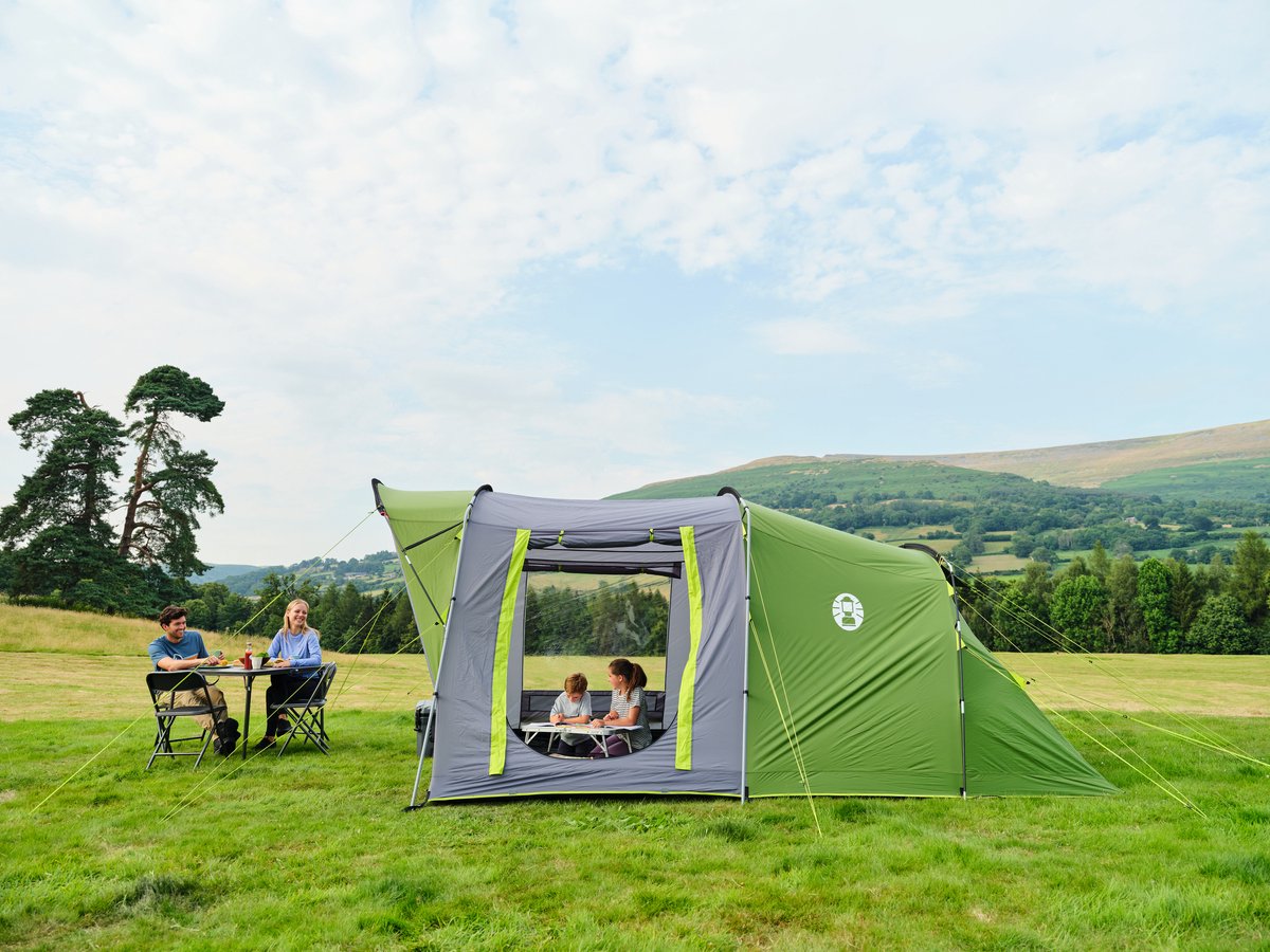 Coleman Oak Canyon 4 Blackout tunneltent – 4 persoons familietent – verduisterende tent – groen – foto 4