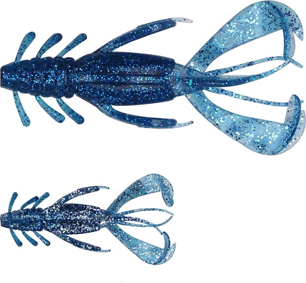 PikeAttack-Creature bait-Set 4 stuks-Roofvissen-Carolinarig-texasrig-Creaturebait-Softbait-Crawfish