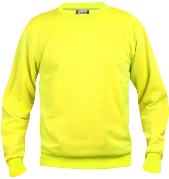 Clique Basic Roundneck 021030 - Signaal-geel - XL