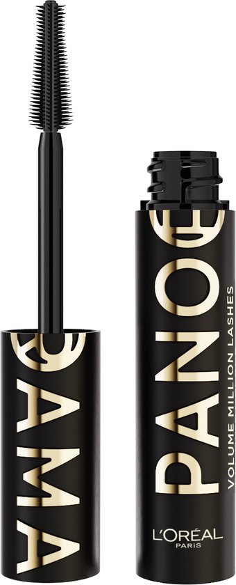 L'Oréal Paris Panorama All Night Black Mascara - Voor lengte, separatie en volume - Flexibele en langhoudende formule geschikt voor gevoelige ogen - Zwart - 10ml