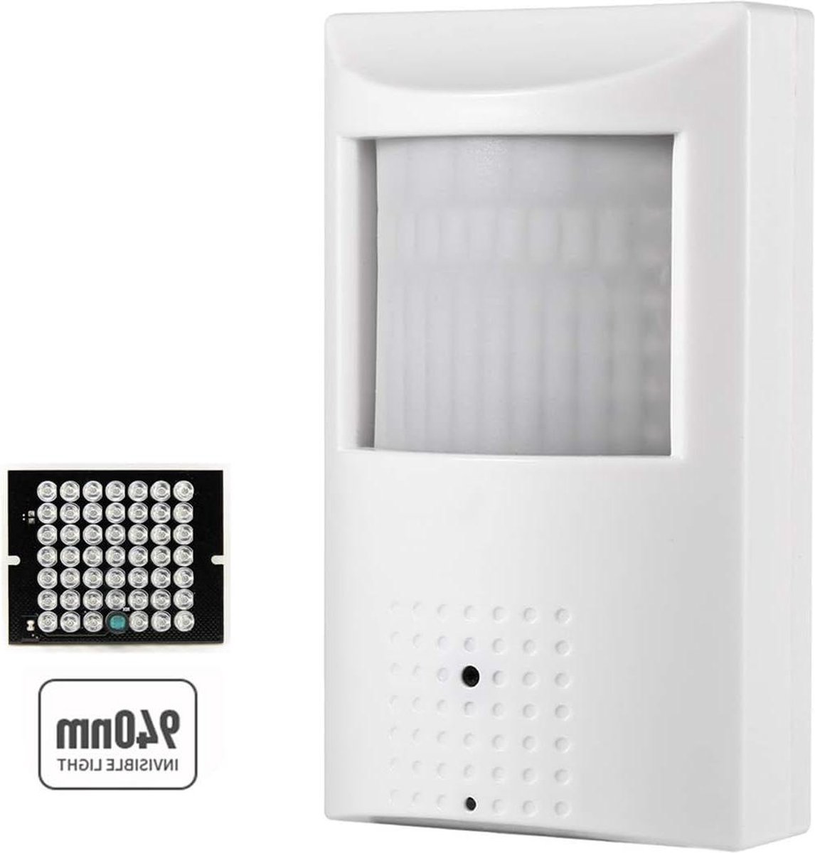 3MP PIR IP PoE Camera met Audio - Indoor Security Camera met 940nm IR Night Vision - P2P Remote View en Motion Detection - 37mm Pinhole Lens (80° FOV)