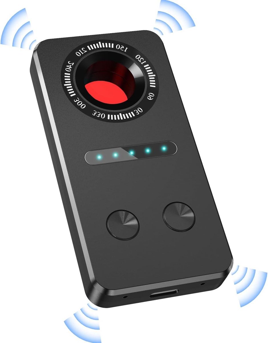 Spy Camera - Bewakingscamera - Spycam Hidden Camera Detector - Detection of Hidden Devices and Infrared Sweeper - Spy Camera Bug Detector - Finder for GPS trackers, listening devices, and cameras