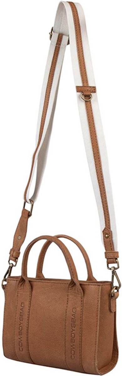 Cowboysbag Kleine Crossbodytas / Schoudertas Dames - Leer - Boston - Cognac