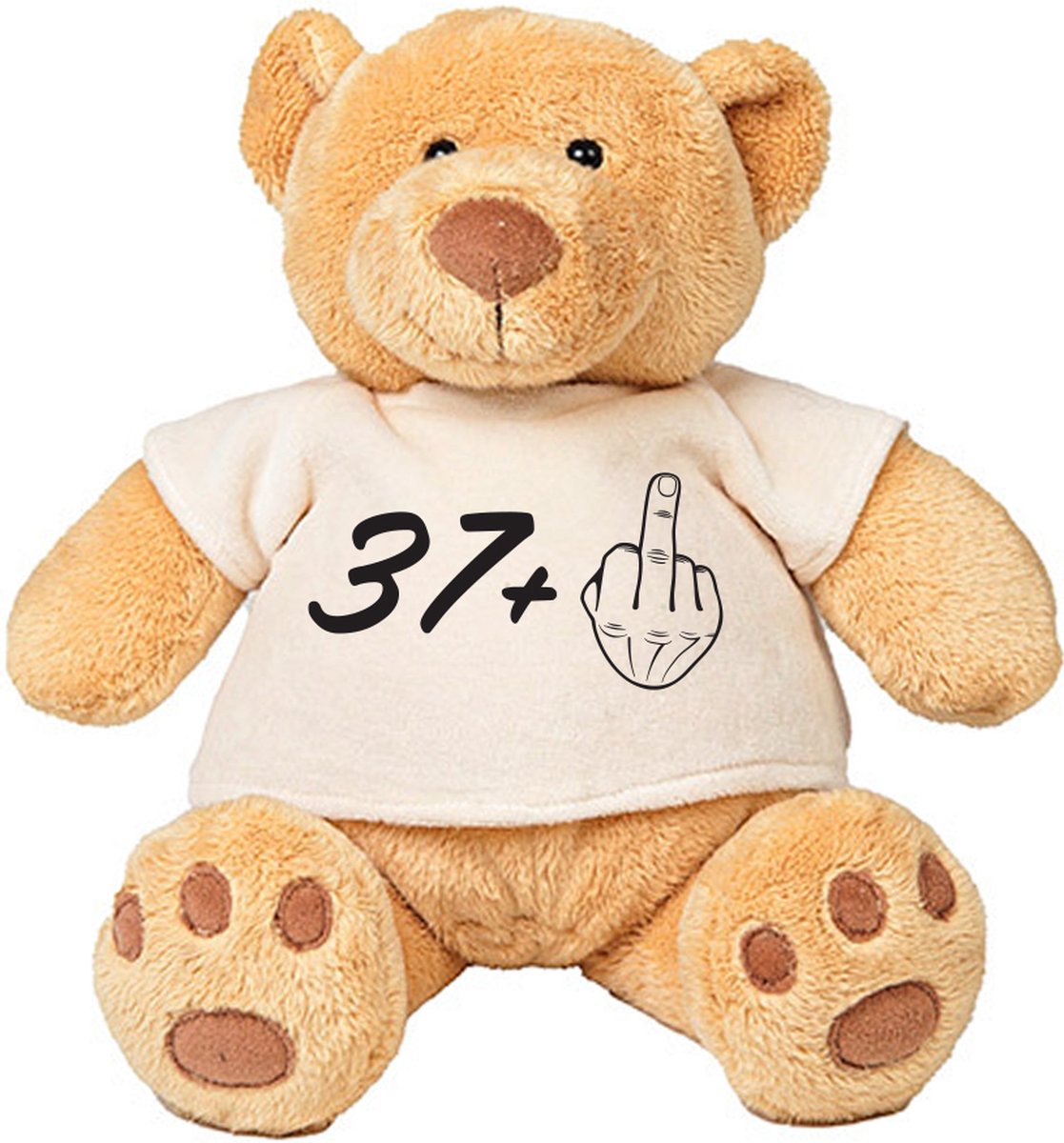 Pluche Beer 38 Jaar feest  knuffel  cadeau  beertje  verjaardag