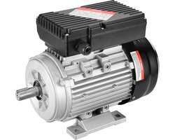 VEVOR 0,75 KW Elektromotor 1400 Tpm AC 220-240V 5,45A 1-fase 19mm Spline-as