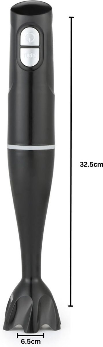 VELTRR® Staafmixer - Hakmolen - Keukenmachine - Zwart van Merkloos — afbeelding 4