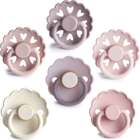 FRIGG Fopspenen - 6-Pack - Blooming Love - Latex - 0-6 Mnd van FRIGG — afbeelding 3