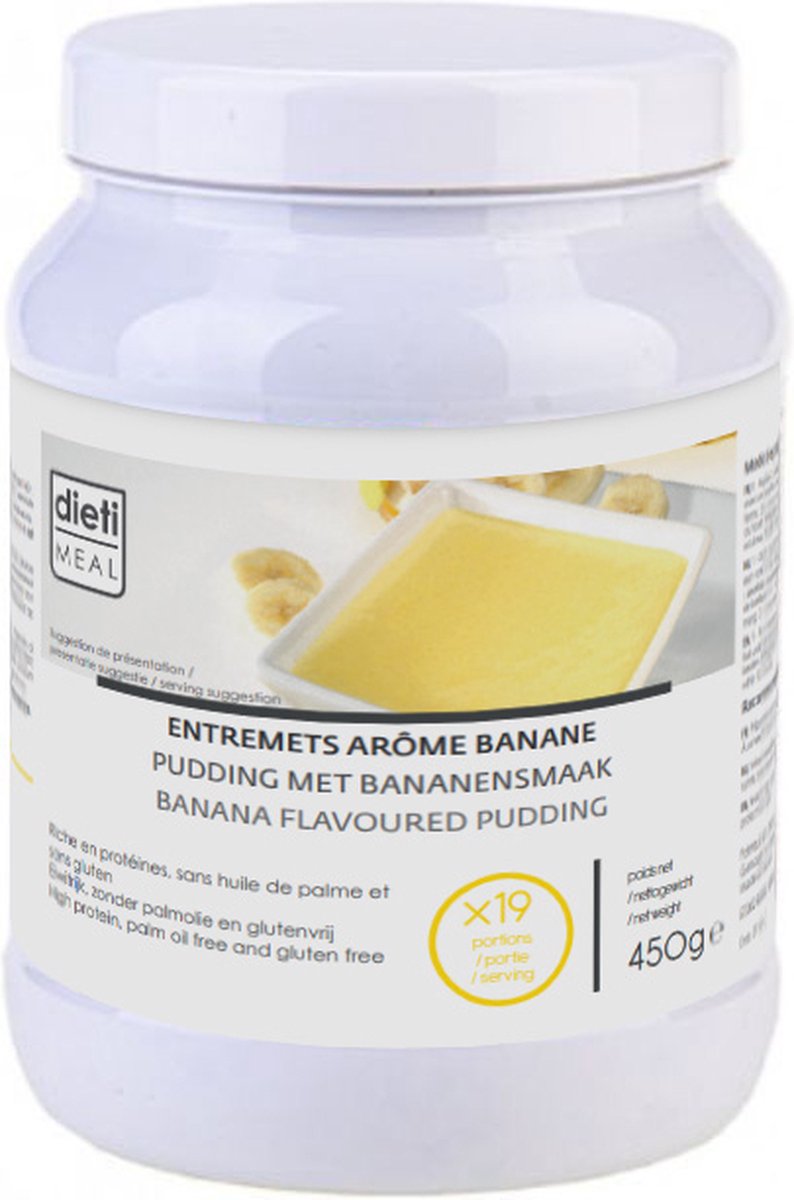 Goedkoopste Dieti Bananen dessert - 450 gram - Maaltijdvervanger