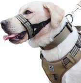 M - Muilkorf voor huisdieren - Verstelbaar ontwerp - Tactische hondenmuilkorf - Anti-bijtmasker voor honden - Mondomtrek 20-25 cm - Veiligheidsbescherming - Essentieel voor hondentraining