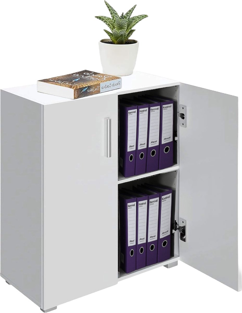 DailySupplies® Opbergkasten Met Deuren - Opbergkast - Opbergkist voor Binnen en Buiten - Wit
