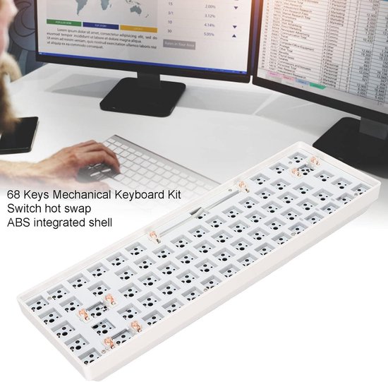 nuphy Air75 V2 Kabellose mechanische Tastatur, 84 Tasten RGB Hot-Swap Tastatur, unterstützt