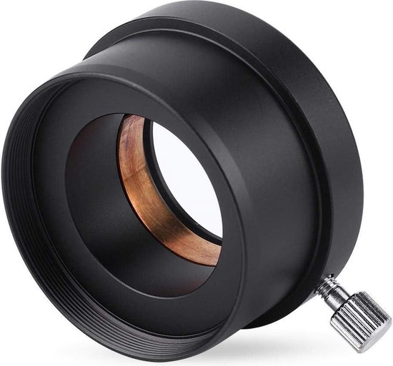 Telescoop Oculair Mount Adapter, Professionele Zwarte 2 Inch Tot 1,25 Inch Volledig Metalen Telescoop Oculair Adapter voor Telescoopaccessoires