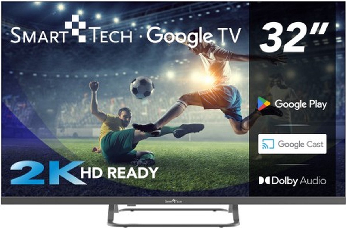 Smart Tech 32HG01V Smart LED HD READY 32 inch tv, antraciet