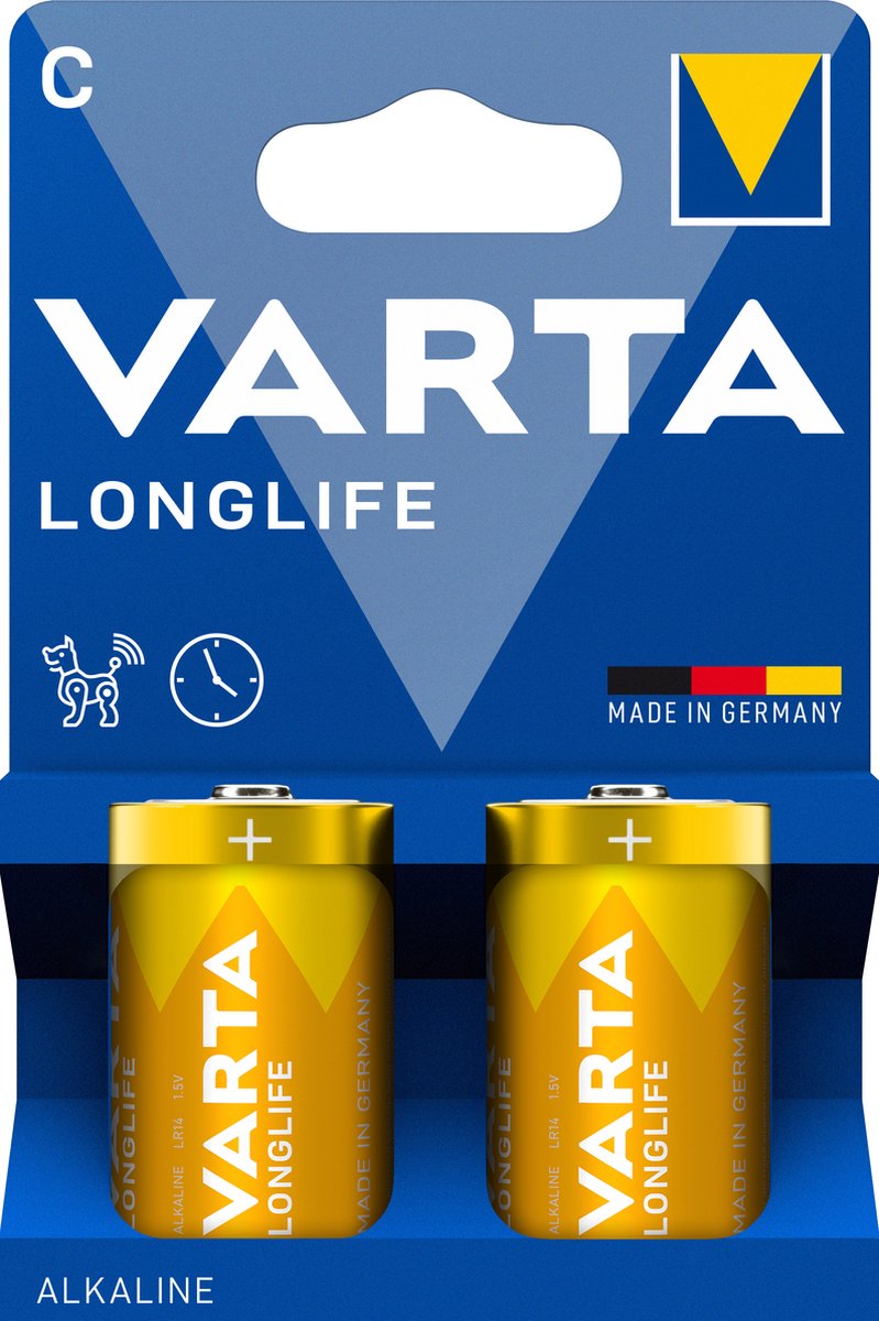 Varta Longlife Extra C Wegwerpbatterij Alkaline - 2 stuks