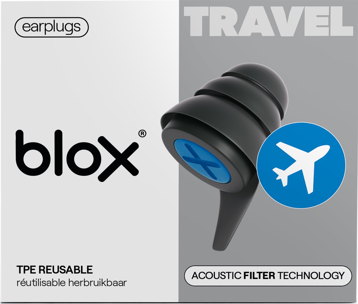 Goedkoopste BLOX Oordoppen Travel - Drukregulerende oordopjes voor vliegen - Gehoorbescherming voor Motorrijden - Motor Sport - 24 dB SNR