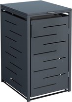 IVOL Kliko ombouw Antraciet Design 68x80x116 cm - Containerberging 1 container - RVS en Staal Containerombouw