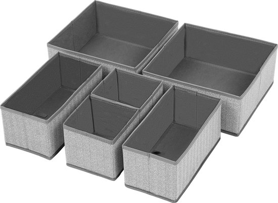 FOCCTS Ladenverdeler, 32 stuks, verstelbaar, ladeverdeler, 32,2 x 7 cm, kunststof schuifladen