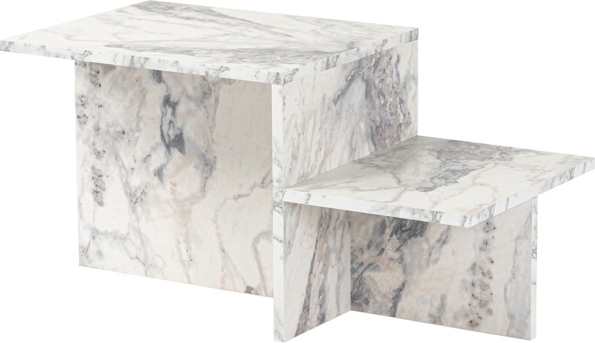 Skye Decor Risa Home Salontafel Marmerlook Melamine Eterna - 40x80x40 cm - Hout - Modern - Rechthoek