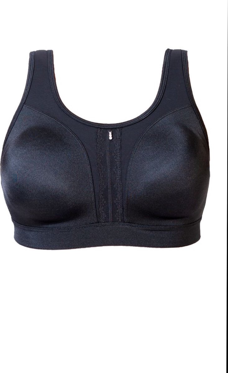 High impact Sport BH (zonder beugel) Cannes, Black / zwart, maat: 90C