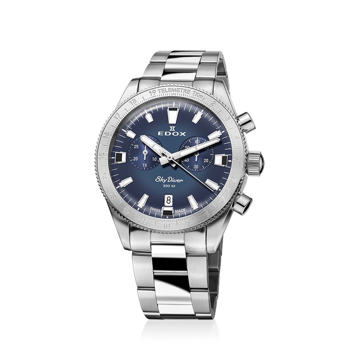 EDOX Skydiver Chrono Set 10116-3-BUIDN mannen horloge