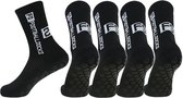 5-Pack - 5-Paar - Gripsokken Voetbal Zwart Sportsokken Anti-Blaren (Maat 38-43)