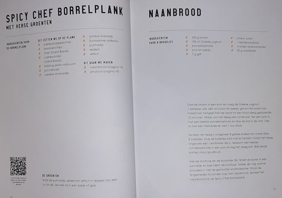 Spicy Chef borrelplank met verse groenten.