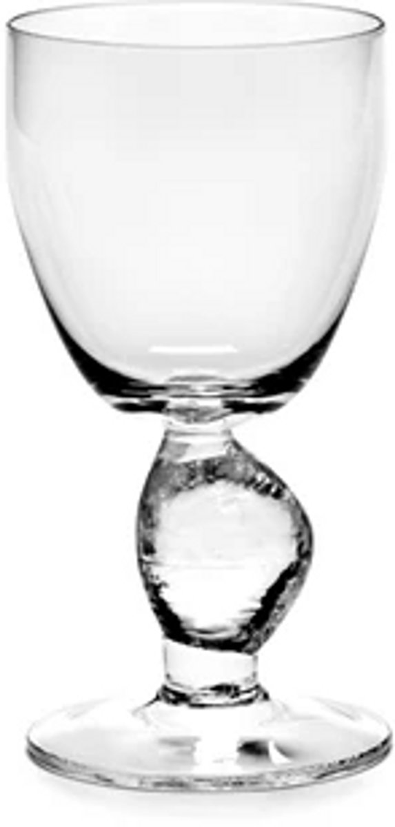 Serax Uncharted Out of Lines witte wijnglas 23cl (set van 4 stuks)