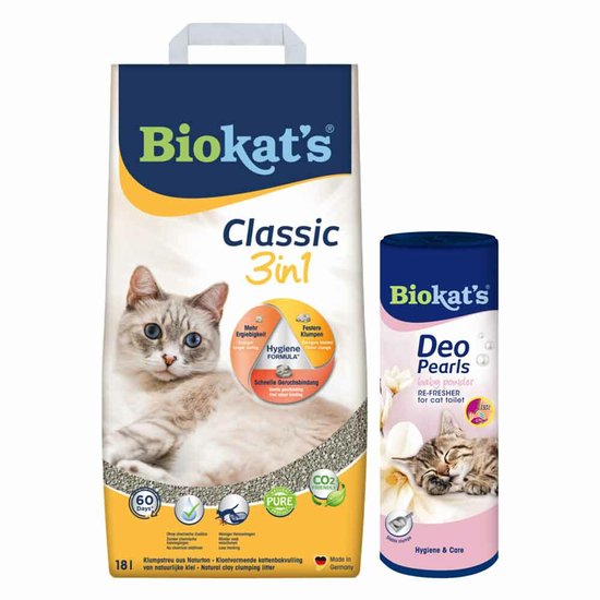 Biokat's Biokat's Classic & Deo Pearls Babypoeder - x - Voordeelverpakking