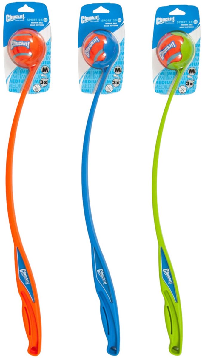 Chuckit Tennisbalwerper - Apporteerspeelgoed - Asorti - Medium - 6,7 cm