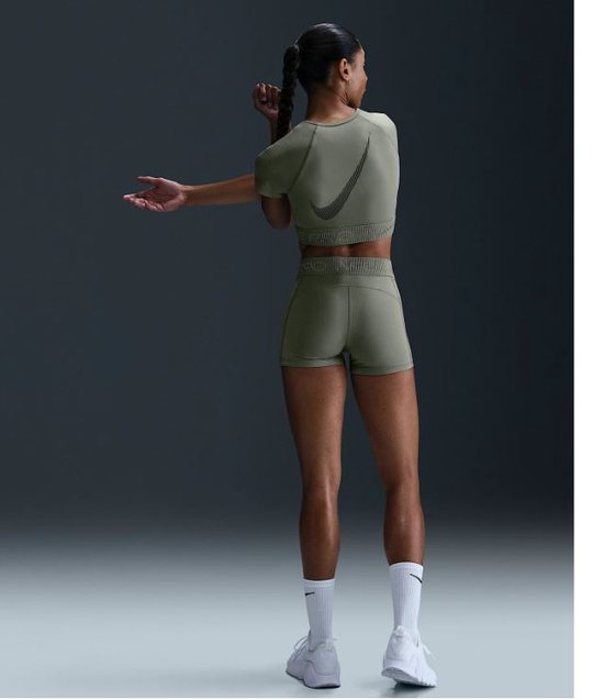 khaki nike pro shorts
