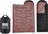 Slaapzak met capuchon, 2-in-1 kampeerquilt, zwart