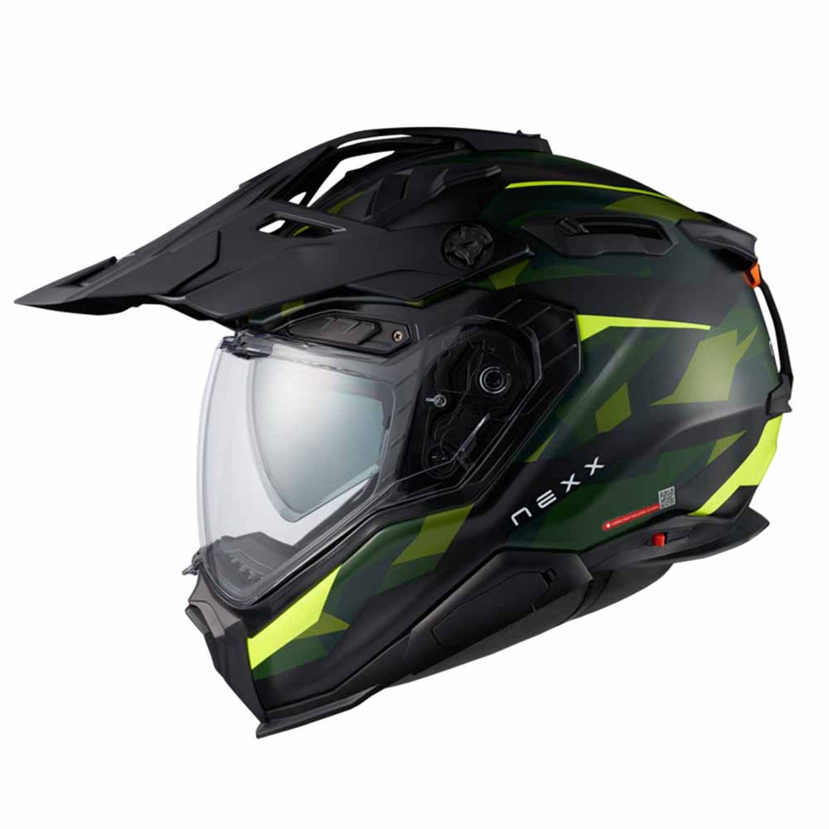 Nexx X.WED3 Trailmania Green Neon Mat Adventure Helm - Helm