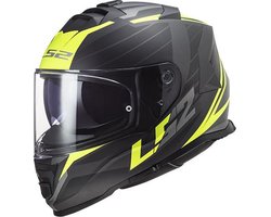 LS2 FF800 Storm II Nerve Mat Zwart Fluo Geel Integraalhelm - Maat 3XL - Helm