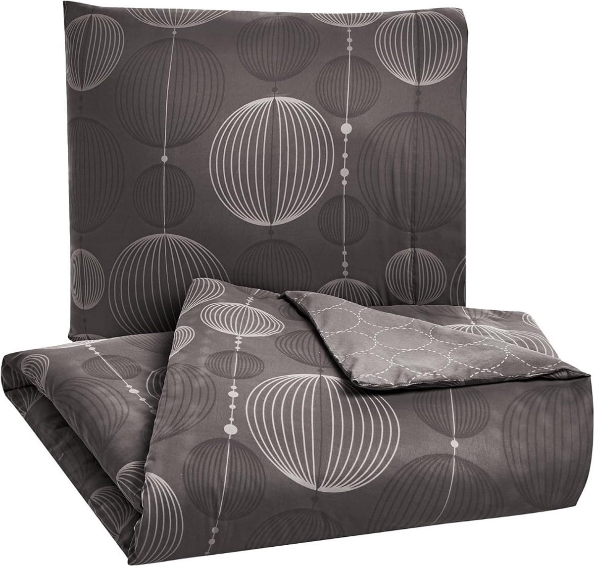 My Ninki ® Beddengoedset van Microvezel met Ademend en Warmteregulerend Dubbelzijdig Dekbedovertrek en Kussensloop