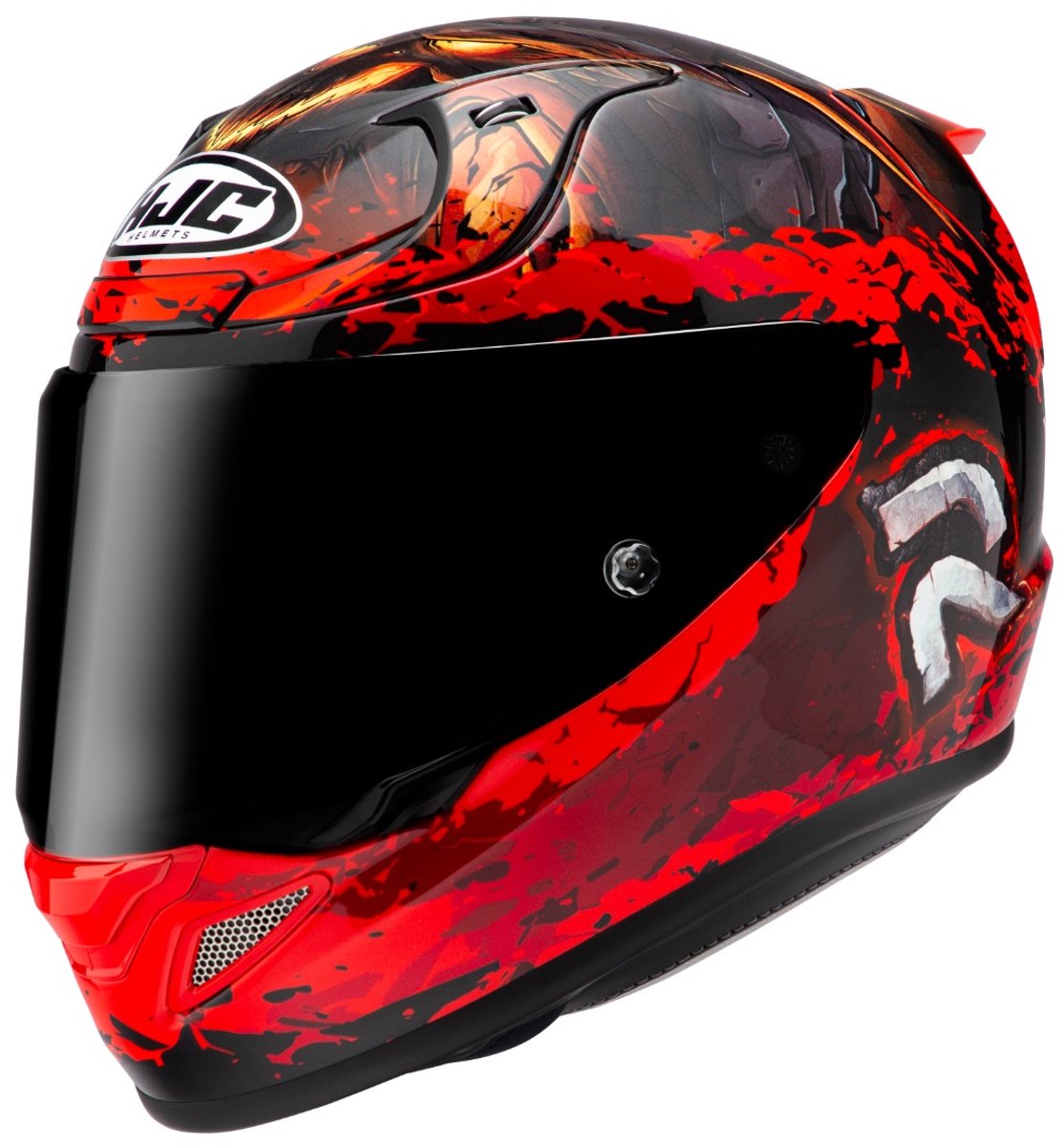 HJC RPHA 12 Diablo Blizzard Zwart Rood Integraalhelm - Maat XL - Helm