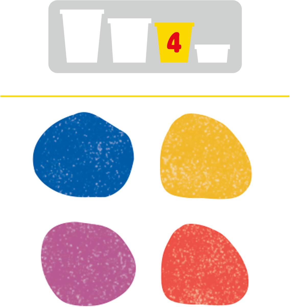 Play-Doh 4-pack Metallic glans boetseerklei — afbeelding 3