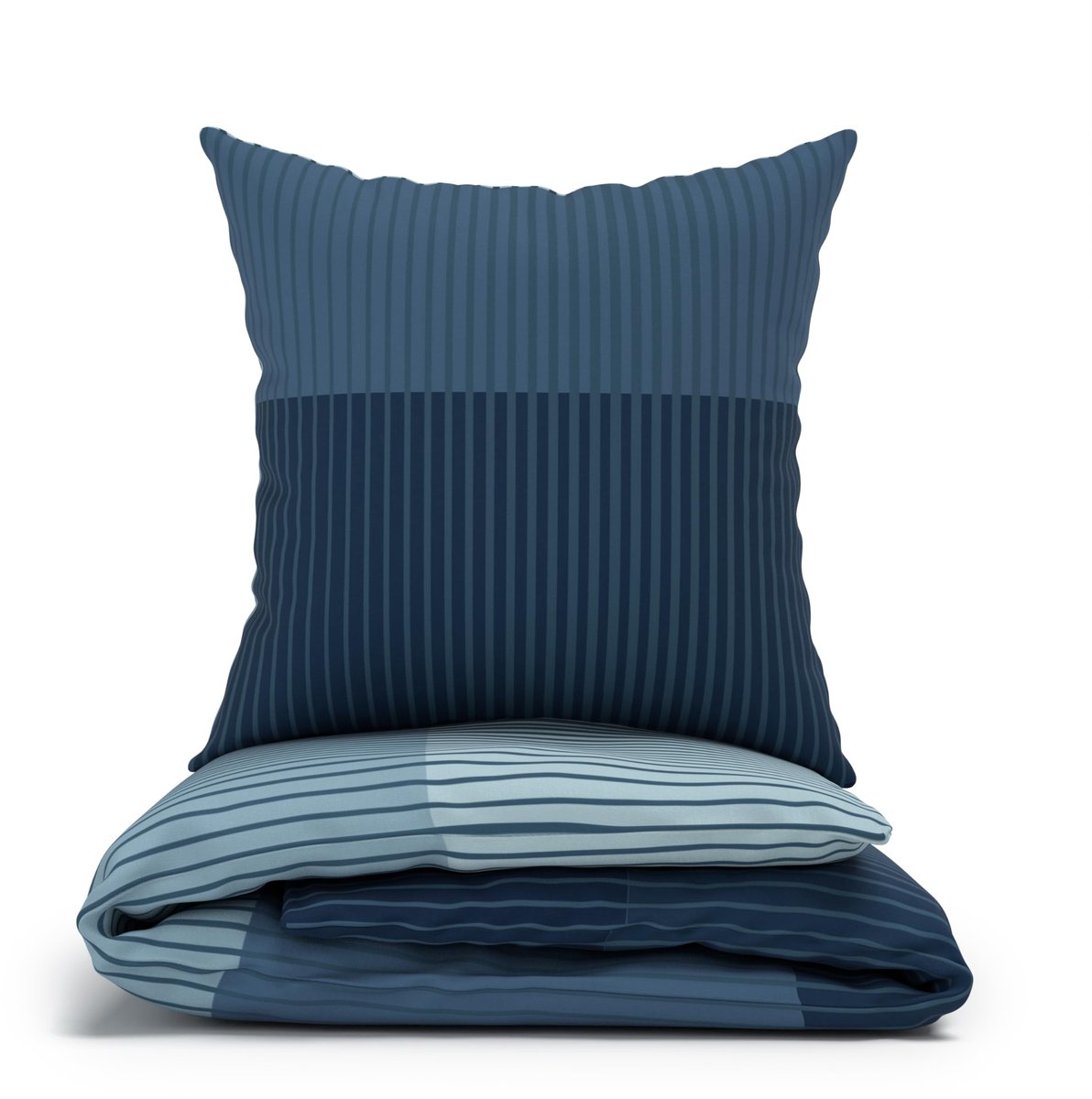 My Ninki ® Beddengoedset in Blauw Gestreept Design voor Comfort en Stijl Hele Jaar Door