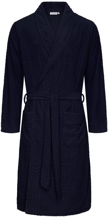Pastunette Badjas Blue Breeze - Badstof - Blauw - Maat 3XL