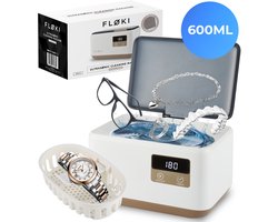 Floki® Ultrasoon reiniger 600ML - Ultrasonic Cleaner - Brillenbad - Reinigingsapparaat voor Sieraden en Brillen - Bril schoonmaken