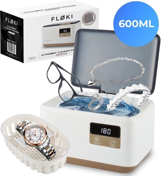 Floki® ultrasoon reiniger Pro – 600 ml – brillen en sieraden