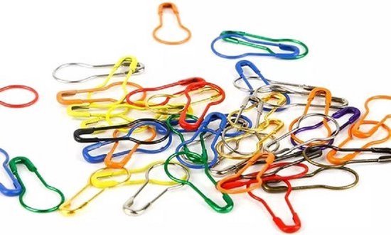 Knaak 25 marqueurs de points métalliques de différentes couleurs, marqueurs de tricot, marqueurs de points de tricot