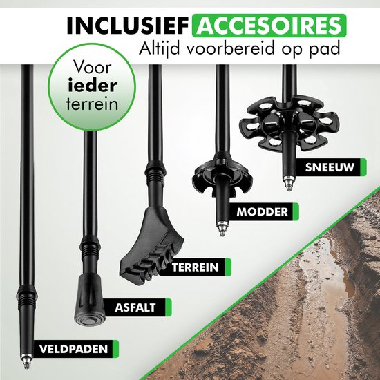 Alpteq® Zugspitze Carbon wandelstokken, telescopisch, ultralichte Alpteq® Zugspitze Carbon wandelstokken, telescopisch, ultralichte
