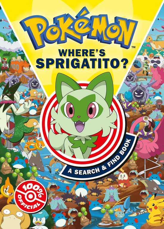 Pokémon Where’s Sprigatito: A Search & Find Book - cover