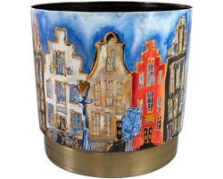 Ter Steege - Metaal Bloempot - Multicolour - D26 x H25 cm - Opening 24 cm