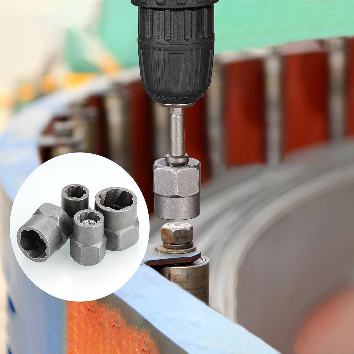 Moer Splitter 9-12mm Moer Remover Moer Bout Remover Separator Moer Splitting Tool voor het verwijderen van in beslag genomen Gebroken Beschadigde Stuck Moeren Bouten (1 ST