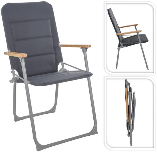 Gardington - Bois de bambou durable - Pliable - Chaise de jardin - Chaise de camping - Set de 4