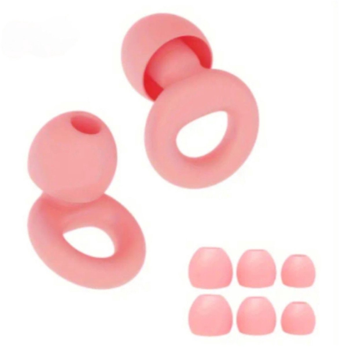BMJ Trading® Earplugs Slapen - Festival - Earplugs - Oordoppen Muziek - Overprikkeling - Earplugs - Roze - SNR 26 dB Demping - Festival Oordopjes - Herbruikbare Gehoorbescherming - Siliconen Oordopjes Vervanging - 8 Dop